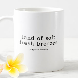 Grappig Caymanian dialect Land zachte frisse wind Koffiemok