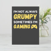 Grappig Chagrijnig Gamer Citaat Ontwerp Kaart (Staand voorkant)