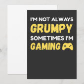 Grappig Chagrijnig Gamer Citaat Ontwerp Kaart (Voorkant / Achterkant)