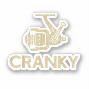 Grappig chagrijnig Gevist Sticker