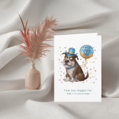 Grappig chagrijnig hondje vaderdag Kaart