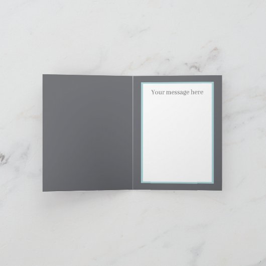 Grappig chagrijnig oud man Bericht toevoegen Kaart (Binnen)