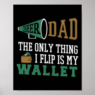 Grappig Cheer Papa Cheerleading Cadeau Voor Mannen Poster
