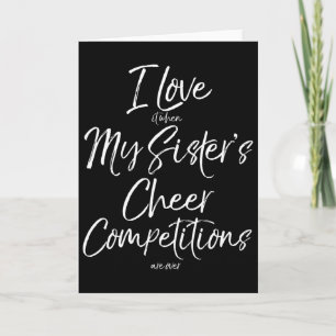 Grappig Cheerleading Broer Cadeau Grap Sibling Che Kaart