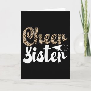 Grappig Cheerleading Luipaard Grafisch Vrouwen Che Kaart