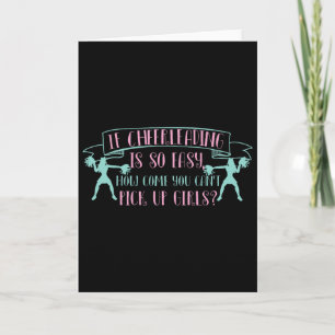 Grappig Cheerleading-ontwerp voor mannen en univer Kaart