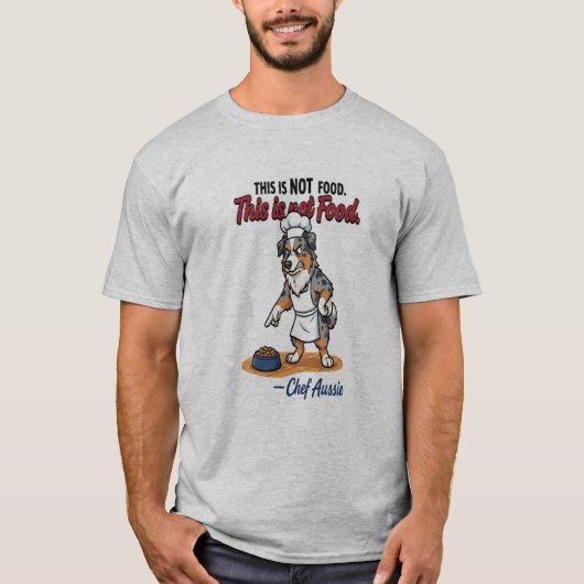 Grappig Chef Hond T-Shirt (Voorkant)