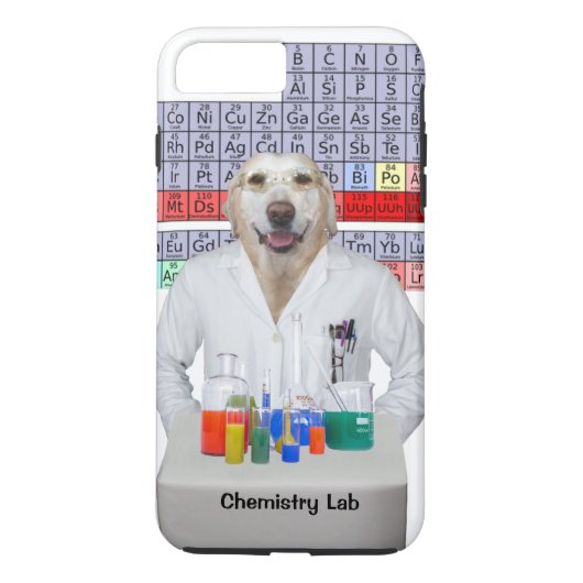 Grappig Chemie Lab/Hond Case-Mate iPhone Case (Achterkant)