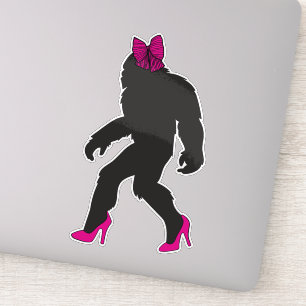 Grappig Chic Sassy Sasquatch Sticker