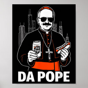Grappig Chicago Paus Leo XIV Graphic Poster