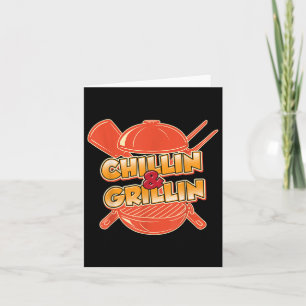Grappig Chillin en Grillin Vlees Brisket BB Kaart
