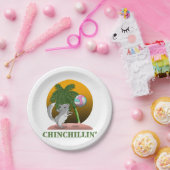 Grappig Chinchilla Chinchillin' Papieren Bordje (Feest)