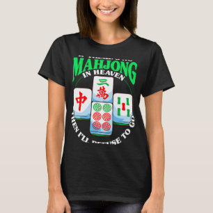 Grappig Chinees Mahjong Tegel spel T-shirt
