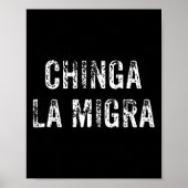 Grappig Chinga La Migra Mexicaanse grenspatrouille Poster (Voorkant)