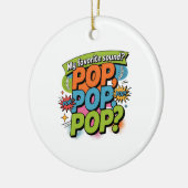 Grappig Chiropractor Pop Geluidsgeschenk Keramisch Ornament (Links)