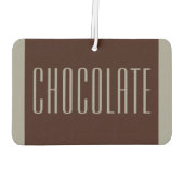 Grappig Chocoholic Luchtverfrisser Gift (Achterkant)