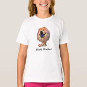 Grappig Chow Hond Meisjes T-shirt (Voorkant)
