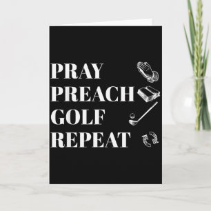 Grappig christelijk bidden preken golf herhalen do kaart