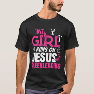 Grappig Christelijk Dit Meisje Loopt Op Jezus En C T-shirt