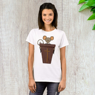 Grappig christelijk kerk muis karakter t-shirt