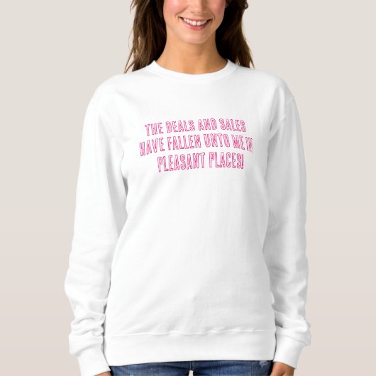 Grappig Christelijk winkelen citaat. magenta Trui (Voorkant)