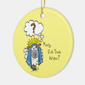 Grappig Christelijke kerststaartschapen Keramisch Ornament (Links)