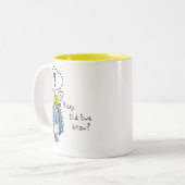 Grappig Christelijke kerststaartschapen Tweekleurige Koffiemok (Voorkant links)