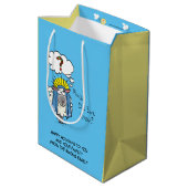 Grappig Christelijke kerststaartschapenkap-Cartoon Medium Cadeauzakje (Achterkant Gekanteld)