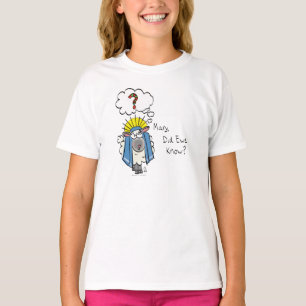 Grappig Christelijke kerststaartschapenkap-Cartoon T-shirt
