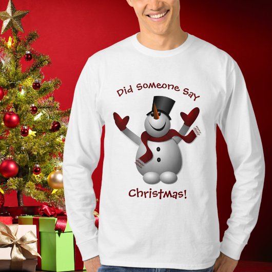 Grappig Christmas Snowman T-shirt