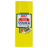 Grappig Christmas Wodka label Wijn Cadeautas (Voorkant)