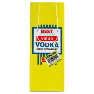 Grappig Christmas Wodka label Wijn Cadeautas