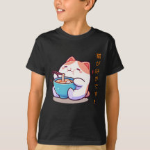 Grappig Chubby Kawaii Cat T-shirt