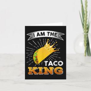 Grappig Cinco de Mayo eten Ik ben de Taco koning t Kaart