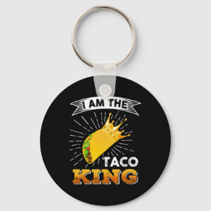 Grappig Cinco de Mayo eten Ik ben de Taco koning t Sleutelhanger