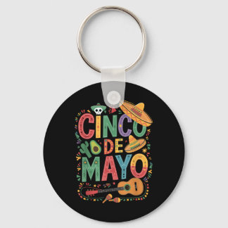 Grappig Cinco De Mayo Fiesta Mexicaanse partij 5 D Sleutelhanger
