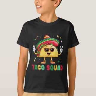 Grappig Cinco De Mayo Grappig Taco Squad Sombrero  T-shirt