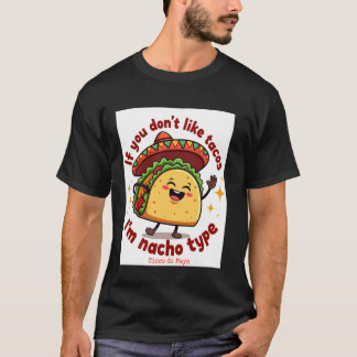 Grappig Cinco De Mayo Nacho Lettertype Ontwerp doo T-shirt