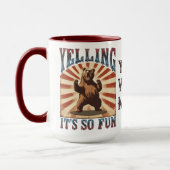 Grappig  circus boos beer schreeuwen is leuk mok (Links)