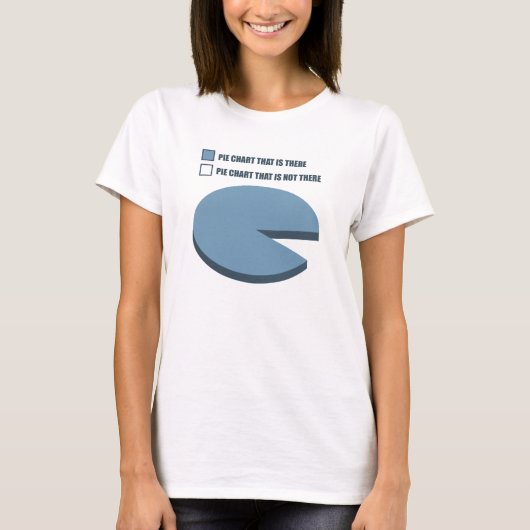 Grappig cirkeldiagram t-shirt (Voorkant)