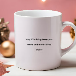 Grappig citaat 2024 Meer koffiepauzes Tweekleurige Koffiemok