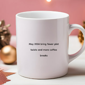 Grappig citaat 2024 Meer koffiepauzes Tweekleurige Koffiemok