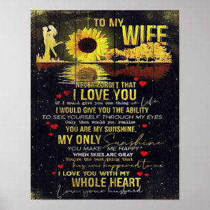 Grappig citaat aan vrouw   Cadeau voor uw vrouw   Poster