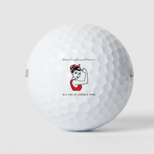 Grappig citaat achter elke succesvolle vrouw is .. golfballen