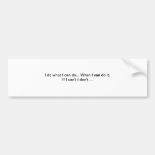 Grappig citaat bumpersticker