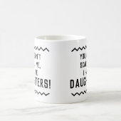 Grappig citaat dat je me niet bang kunt maken dat  koffiemok (Center)