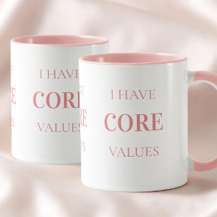 Grappig citaat Eenvoudige typografie Roze Pilates- Mok