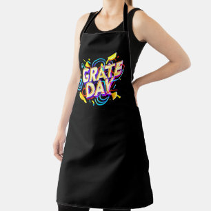 GRAPPIG CITAAT "GRATE DAY" FEESTELIJK ONTWERP SCHORT