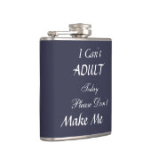 Grappig citaat heupfles (Rechts)