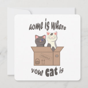 Grappig citaat Home is waar je kat is